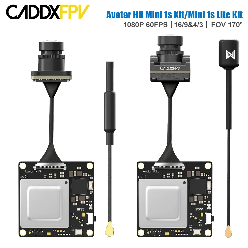 Drone Racing Vtx - CADDX 워크스네일 아바타 HD 미니 1s