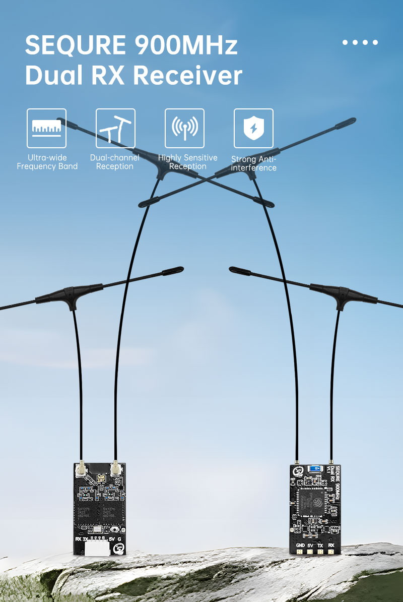 SEQURE ELRS 듀얼 RX 915MHz/868MH - Drone Racing Receiver 리뷰 및 가격